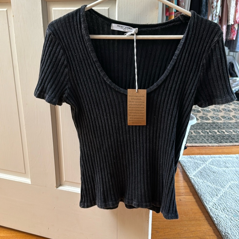 Project Social T shirt Size Large (runs smaller) but stretches